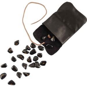 Viking Runes with Leather Pouch