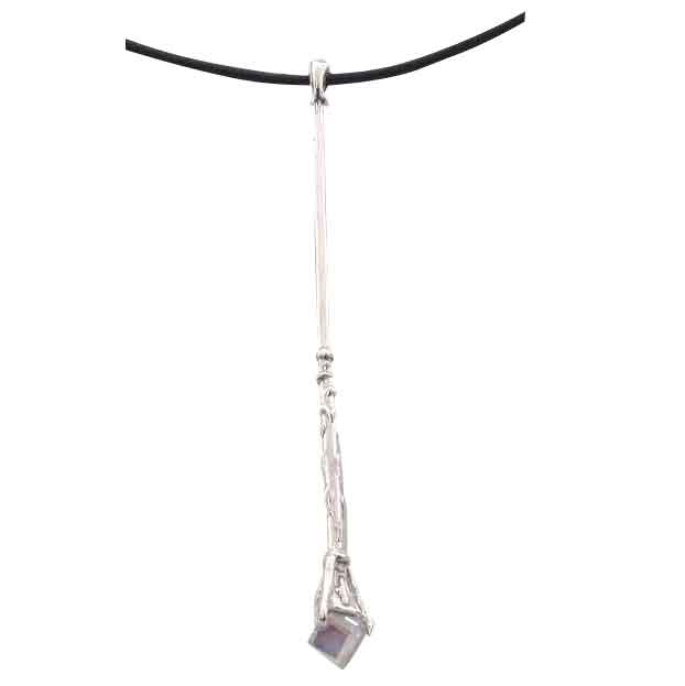 Image of Sterling Silver Wizard Staff Necklace