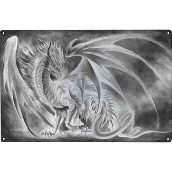 Coldfire Dragon Metal Sign