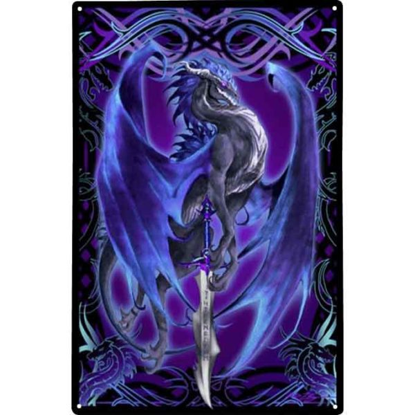 Stormblade Dragon Metal Sign