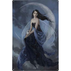 Moon Indigo Metal Fairy Sign