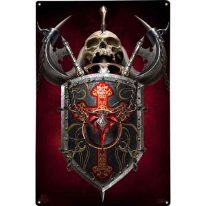 Dragon Shield Fantasy Metal Sign