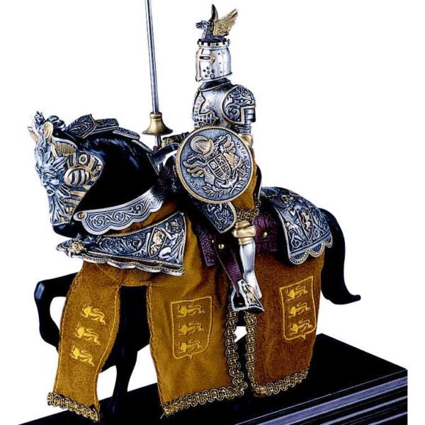 Mounted French Knight of King Richard the Lionheart Statue by Marto