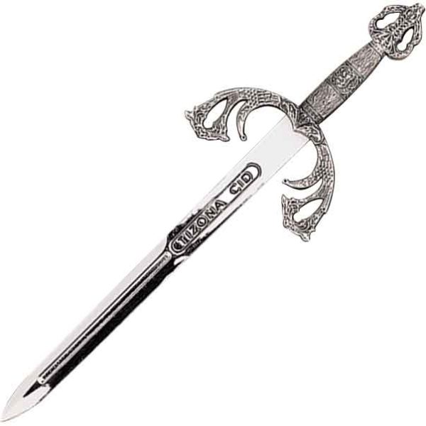 Pewter El Cid Letter Opener