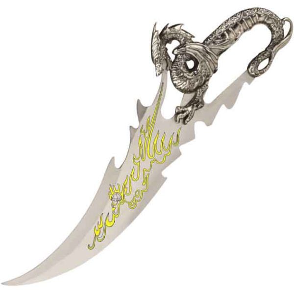 Yellow Fire-Breathing Dragon Dagger