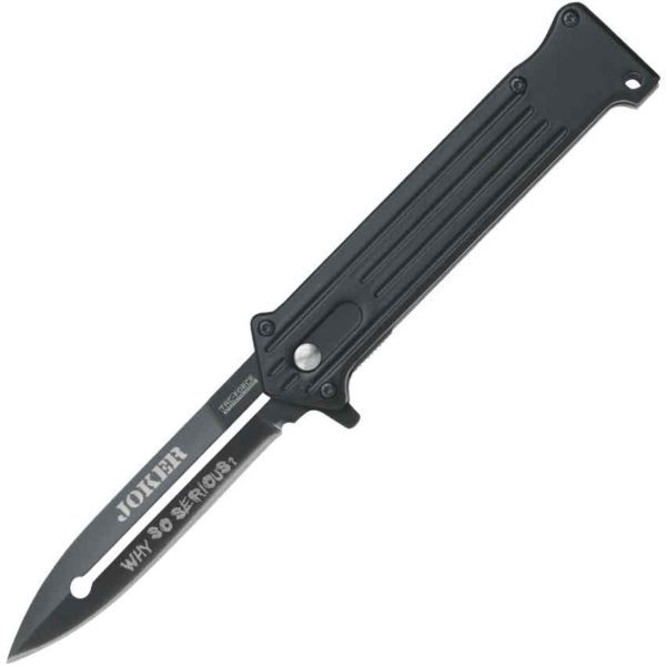 Quote the Joker Black Folding Knife