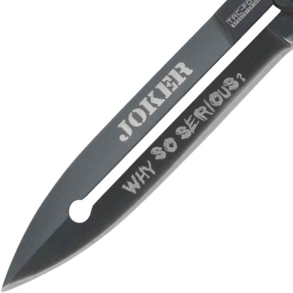 Quote the Joker Black Folding Knife