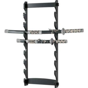 8 Tier Wall Mounted Sword Rack