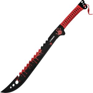 Red Spattered Zombie Hunter Machete