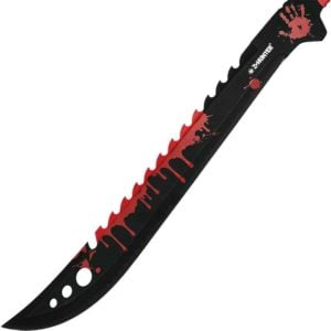 Red Spattered Zombie Hunter Machete