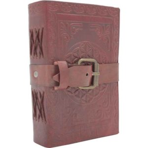 Small Buckled Leather Diary