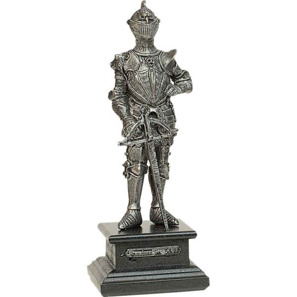 Miniature Pewter Knight with Crossbow