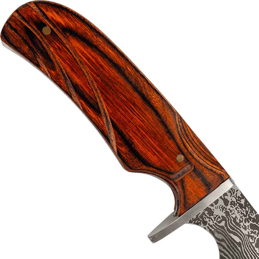 Damascus Hunting Knife with Sheath