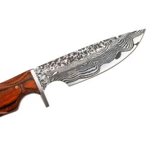 Damascus Hunting Knife with Sheath