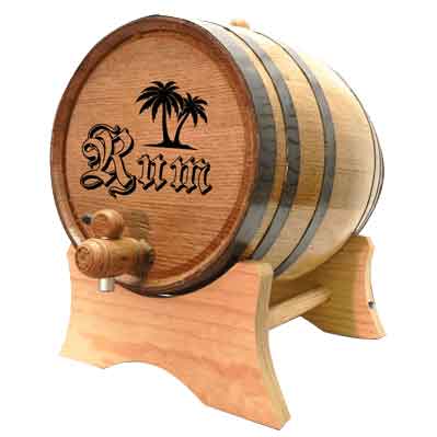 Tropical Rum 2 Liter Oak Barrel