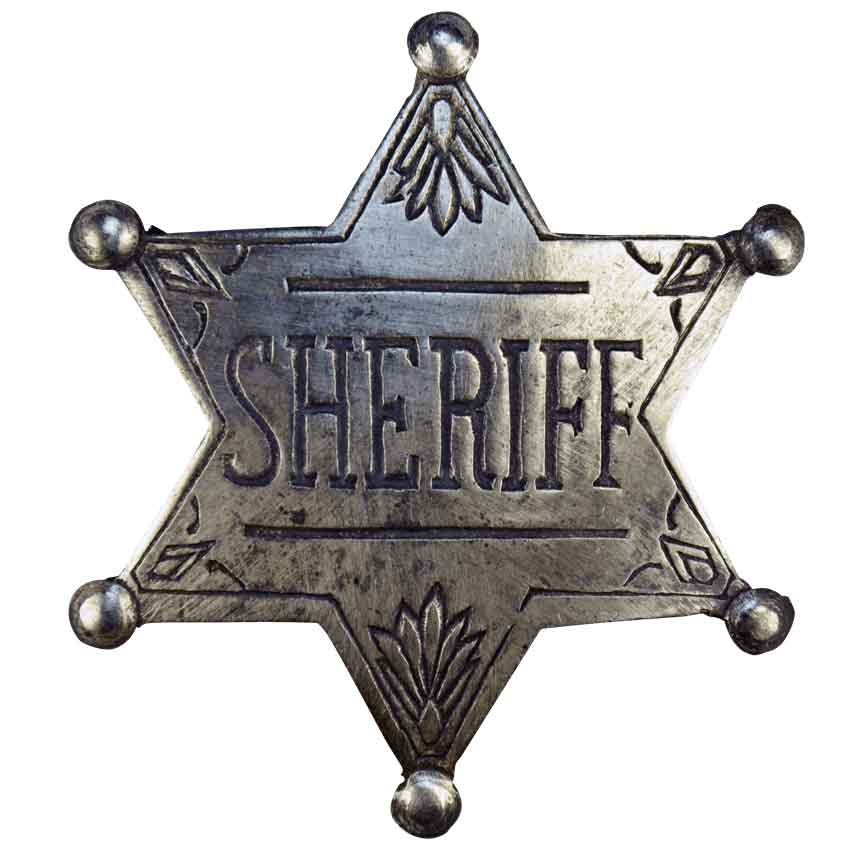 Western Sheriff Badge - OH3089 - Medieval Collectibles