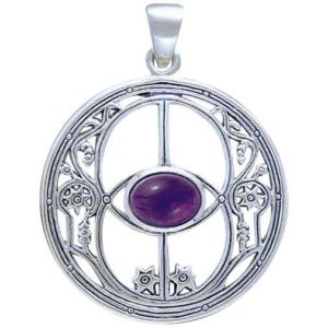 Chalice Well Gemstone Pendant