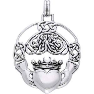 Celtic Claddagh Eternal Knot Pendant