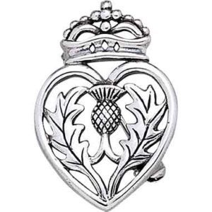 Crowned Scottish Thistle Brooch