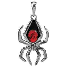 black widow pendant