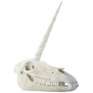 Unicorn Skull Statue