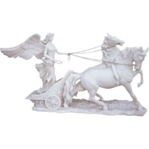 Marble Nike on Chariot Statue