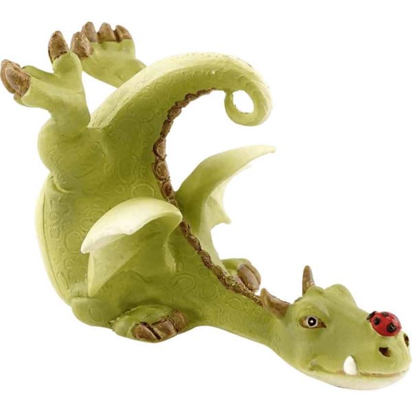 Green Dragon with Ladybug Statue