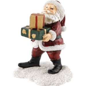 Christmas Village Santa Visit Statue