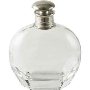 Classic Pewter Top Wide Decanter