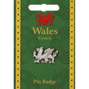 Welsh Dragon Pewter Pin Badge