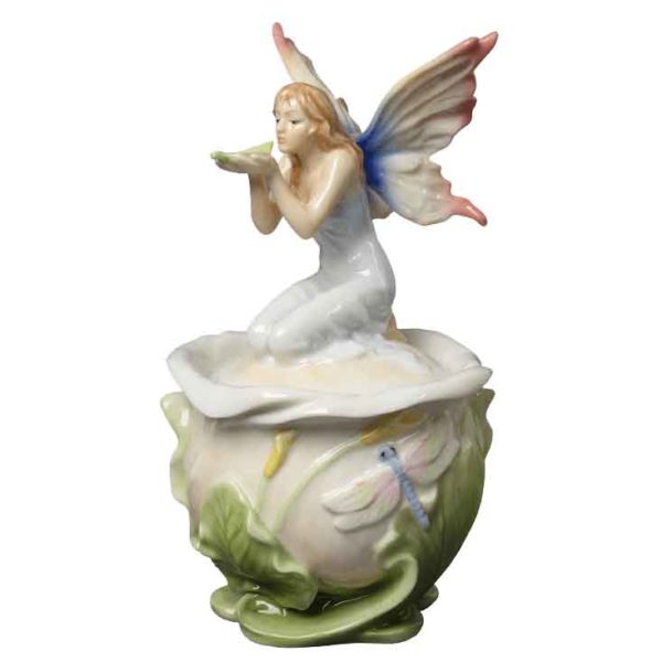 Fairy On Calla Lily Trinket Box