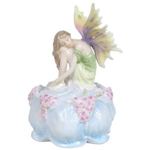 Fairy On Blue Trinket Box