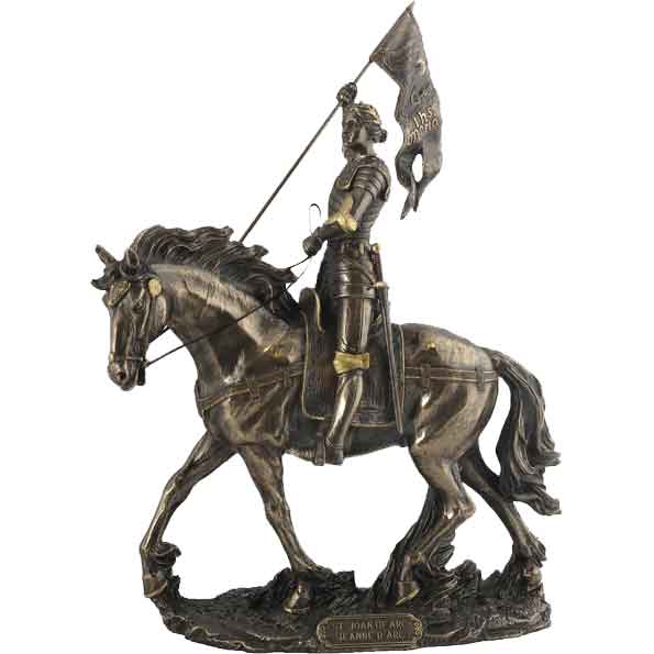Knight on Horseback Statues - Medieval Collectibles