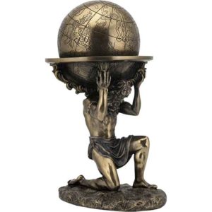 Bronze Atlas Carrying the World Statue