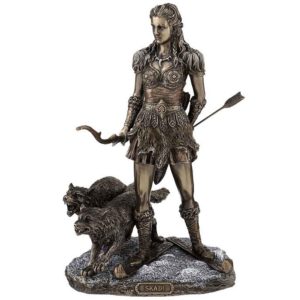 Bronze Skadi Goddess of Winter Statue