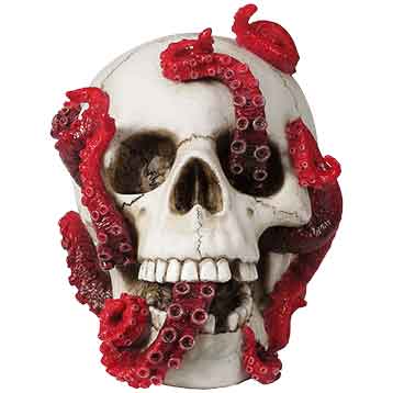 Abyss Lurks Within Skull Statue