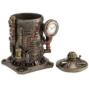 Retro Steampunk Clock - WU-1937 - Medieval Collectibles