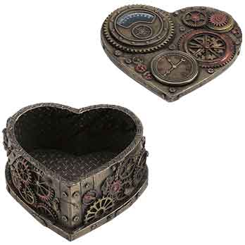 その他 Victorian Gems 3-D Box Set Miniature Steampunk Altered Box by Monica Roca