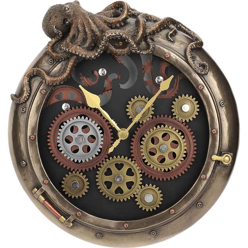 Retro Steampunk Clock - WU-1937 - Medieval Collectibles