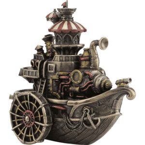 Steampunk Steamboat Statue