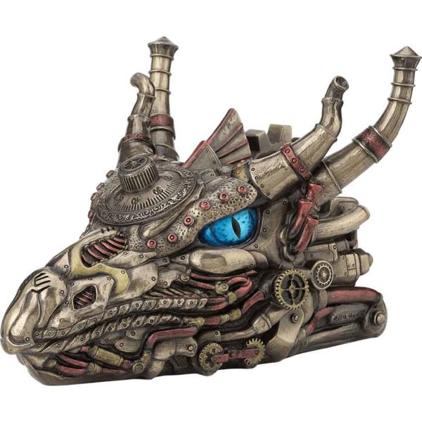 Steampunk Dragon Head Trinket Box