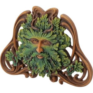 Winter Mistletoe Greenman Wall Plaque