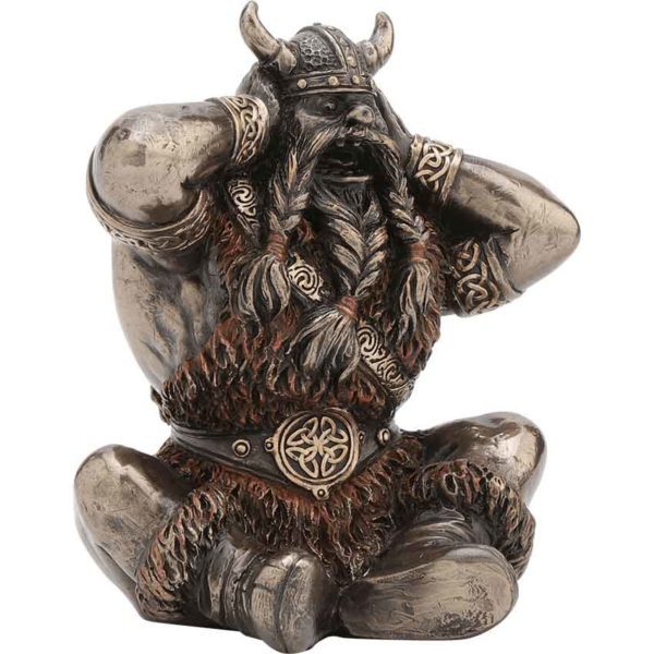 Hear No Evil Viking Statue