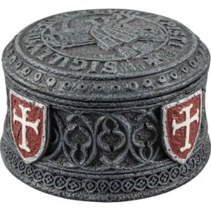 Templar Seal Grey Trinket Box