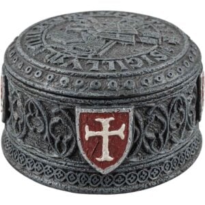 Templar Seal Grey Trinket Box