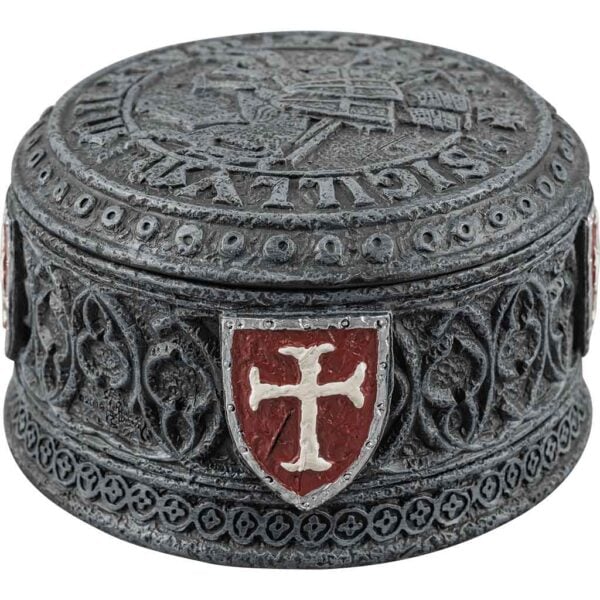 Templar Seal Grey Trinket Box