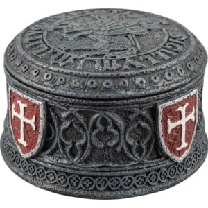 Templar Seal Grey Trinket Box