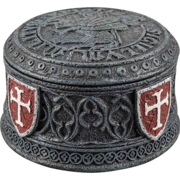 Templar Seal Grey Trinket Box