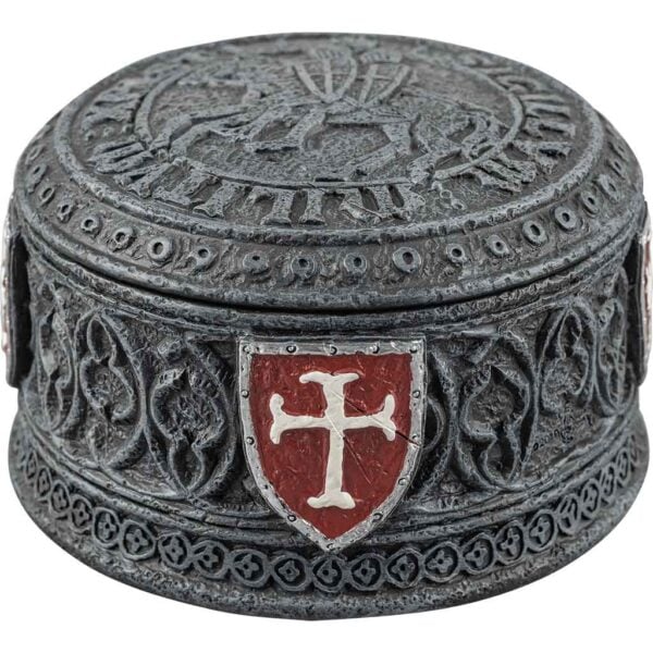 Templar Seal Grey Trinket Box