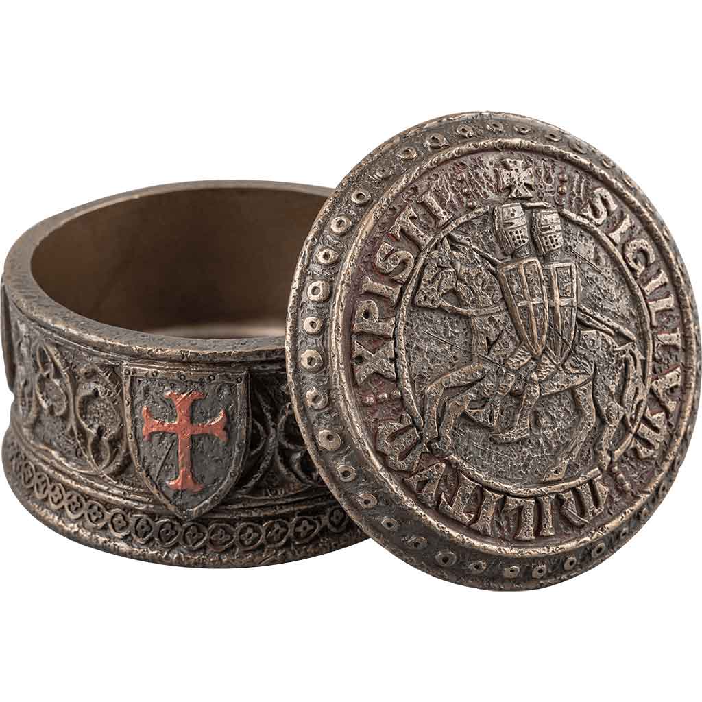Templar Seal Bronze Trinket Box